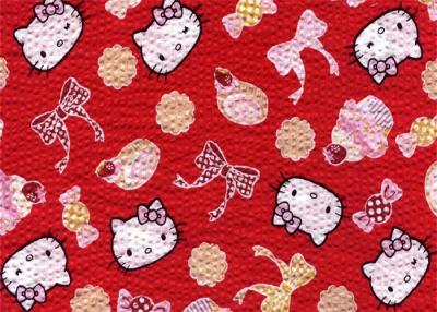 Chine Tissu d'habillement de mode de tissu de crépon de coton de Hello Kitty par la cour à vendre
