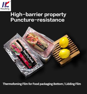 Chine PA EVOH PE Vacuum Packaging Material High Barrier Clear Plastic Film à vendre