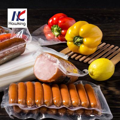 China Flexible Transparent Thermoforming Film Vacuum Food Packaging Bags for sale