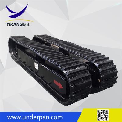 China Hydraulic crawler rubber track undercarriage system for mobile crusher drilling rig mini excavator for sale