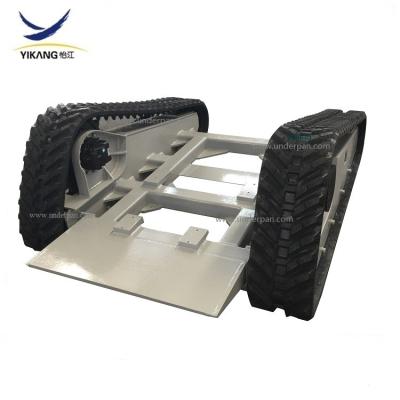 China Best price 3 tons rubber track undercarriage for crawler fire fighting robot machinery by YIJIANG company for sale