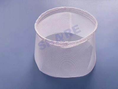China Fabricated PP Mesh Filter Basket With Sewn Bottom In Custom Tailored Size for sale