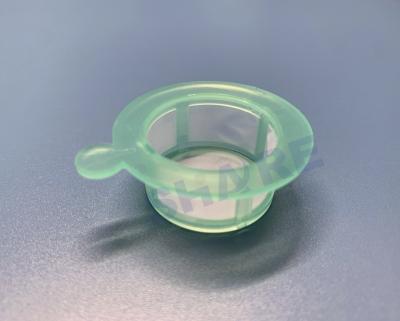 China 100 Micron Cell Strainer With Nylon Screen In Green PP Frame Disposable For Tube for sale