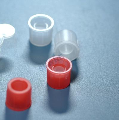 Chine Red Cell Strainer Snap Cap With 35uM Nylon Mesh Screen For Flow Tube à vendre