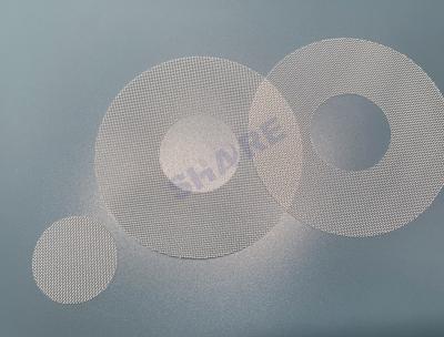 China 20 Mesh 900 Micron Polyester Filter Mesh Pieces Cutted PET Mesh Discs for sale