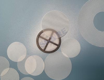 China Diameter 25 47 55 Mm Polyester Filter Mesh Cutted Discs For Laboratory Test for sale