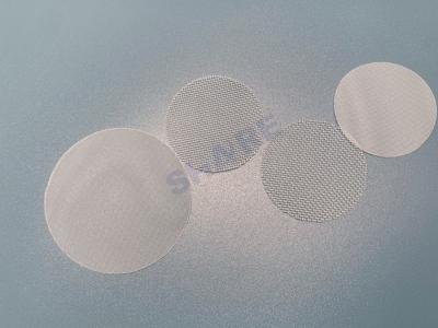China Micron 20 30 35 Polyester Mesh Disc Screen Lab Net Filter Custom Diameter for sale