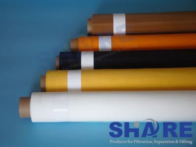 China 90T 230 Mesh Polyester Screen Printing Mesh Yellow White Reproducible for sale