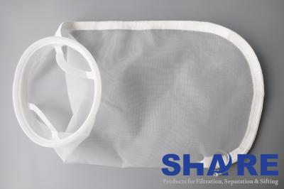 China Liquid Filtration Sewn Polyester Filter Bag , Nylon Screen Mesh Fabric Rating 1-2000UM for sale