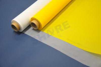 Китай Сетки белых/желтого цвета ширины 165КМ экрана печатания продевают нитку диаметр 27-250УМ продается