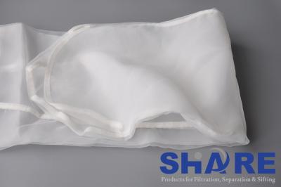 China PA66 Plain Weave Nut Milk 25 Micron Nylon Filter Bag for sale