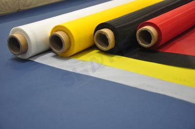 China Highly Controlled Precision Polyester Screen Printing Mesh White Color SGS Approved for sale