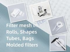 Nylon & Polyester Filter Mesh in Rolls, Sheets, Shapes, Bags and Moulded Filters