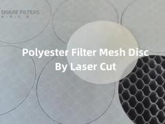 Precision Polyester Filter Mesh Discs by Laser Cut