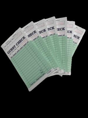 China CT-G3616 Sequentially Numbered Carbonless Paper Guest Checks with Customizable Lines and Columns for sale