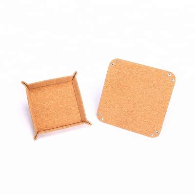 China Sustainable Hot-selling custom eco-friendly cork box/lightweight waterproof cork storage tray/reusable cork tray for sale