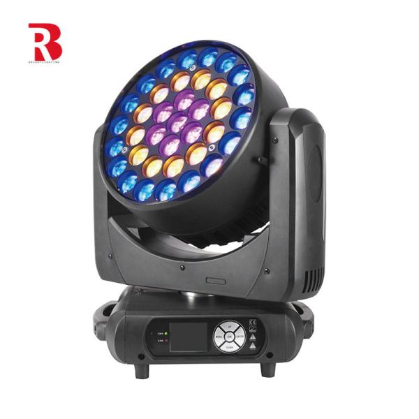 Quality 37*15W LED High Brightness RGBW 4in1 Wash Moving Head Light For Party Concert for sale