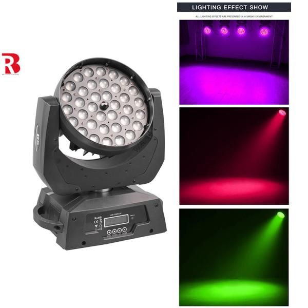 Quality LED Wash 36x10w Zoom Moving Head RGBW Stage Beam Light DJ Equipment for sale