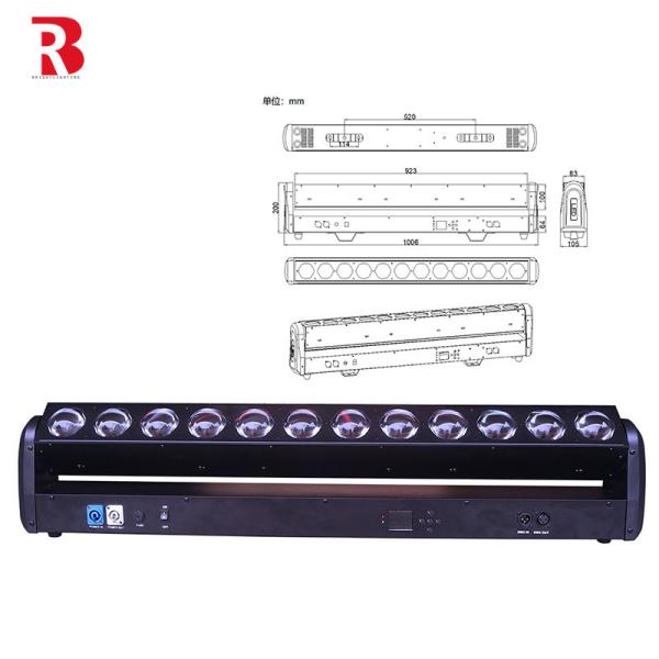 Quality 12pcs 30W RGBW 4in1 LED Beam 3 Degree Light Bar Stage Lighting For Theater for sale