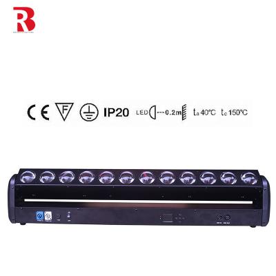 중국 30W 12pcs RGBW 4in1 LED 디스코 조명 장비 배경 색상 마르코 효과 판매용
