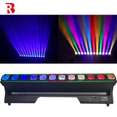 중국 12pcs 40W 두 개의 매달린 브래킷 레이저 바 RGB 운동 머리 이벤트의 분위기 판매용