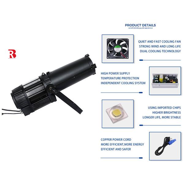 Quality IP65 3000K-6000K 2in1 LED Ellipsoidal Stage Light With Auto Zoom for sale