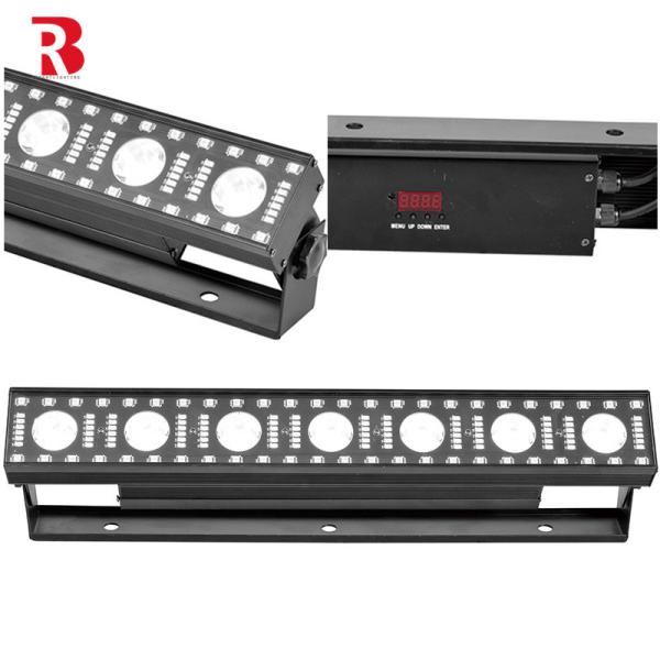 Quality DMX512 LED 63 Positive White Flash+48 SMD5050+3-In-1 Matrix Stage City Lights for sale