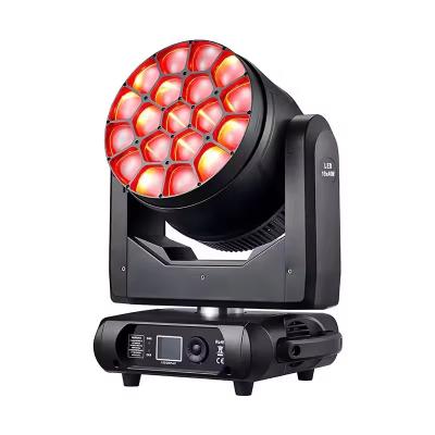 China RGBW 4in1 DMX512 Wash LED19pcs 15W Moving Head Stage Light For Wedding Concert for sale