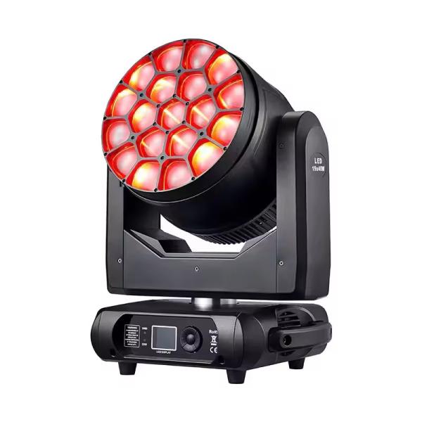 Quality RGBW 4in1 DMX512 Wash LED19pcs 15W Moving Head Stage Light For Wedding Concert for sale