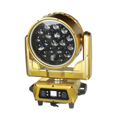 Κίνα 19×40W Χρυσό Κουνητό Κεφαλικό Φως Σκηνής Εξωτερικό Φως Φωτός Φωτός Για Γάμους προς πώληση