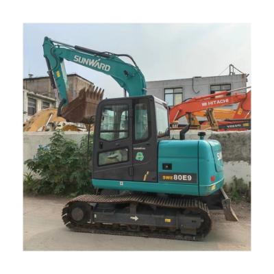 China Heavy Equipment Used Wheel Excavator Small Crawler Excavator SWE80 for sale