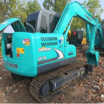 China 7 toneladas usadas Kobelco Escavação Máquinas de construção SK75 movedores de terra à venda