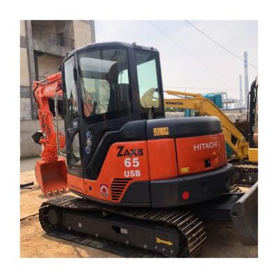 China best selling high quality less hour low price heavy machine used hitachii  65 excavator for sale