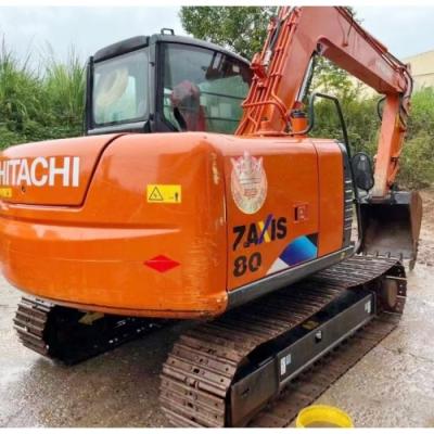China 7 toneladas mini escavadeira de segunda mão Hitachi 70 pequena escavadeira bom desempenho à venda