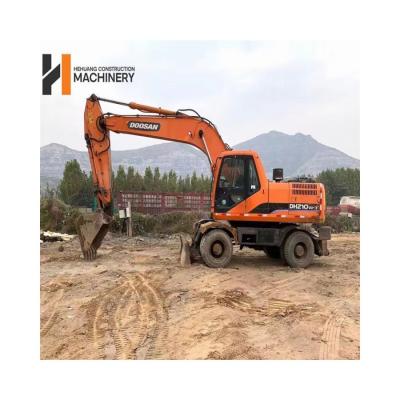 China used excavator in uae used doosan dh210w-7 wheel excavator good price on sale for sale