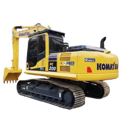 China Excavadora de alta calidad usada komatsu pc200 en buen estado excavadora usada para la venta en venta