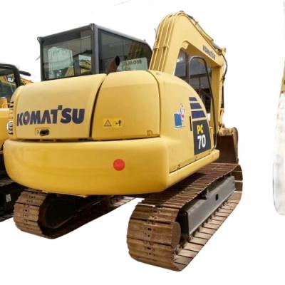 China Pc70 Excavadora Komatsu Usada Excavadora de 7 toneladas Máquinas de equipamento pesado à venda