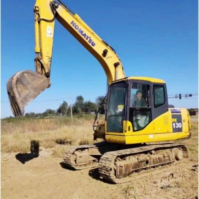 Chine PC130 Excavateur Komatsu d'occasion Excavateur hydraulique Équipement lourd à vendre