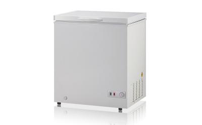 China R600A Refrigerant Chest Deep Freezer 155L Metal Painted Plastic Material for sale