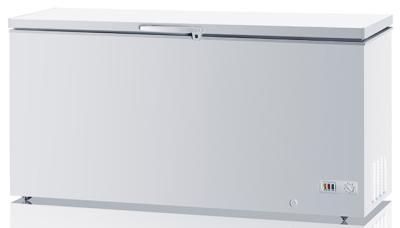 China Manual Defrost Chest Freezer Large Capacity 650L Metal Painted for sale