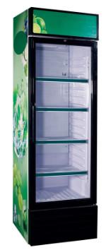 China 80W Upright Display Freezer , 253L Vertical Beverage Cooler for sale