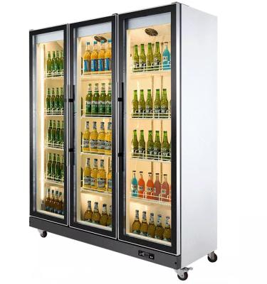 China Fan Cooling Commercial Beverage Cooler 1400L Stainless Steel for sale