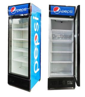 China R134A Upright Display Freezer , 300L Vertical Refrigerator Display for sale