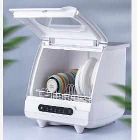 China Touch Screen 6 Place Sets 1200W Table Top Dish Washing Machine Easy Installation for sale
