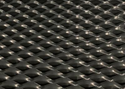 China 1.8m Width Diamond Black Expanded Metal Mesh Powder Coated Aluminum for sale