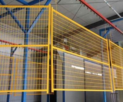 China PVC Coated Portable Temporary Metal Fence Panels With Steel Feet  6' X 8' Size for sale