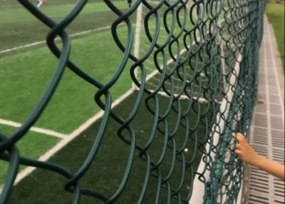 China PVC Metal Steel Garden Chain Link Temporary Steel Wire Mesh Fence For Building for sale