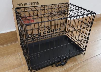 China Heavy Duty Folding 30 Inch Large Steel Dog Cages Outdoor Stackable for sale