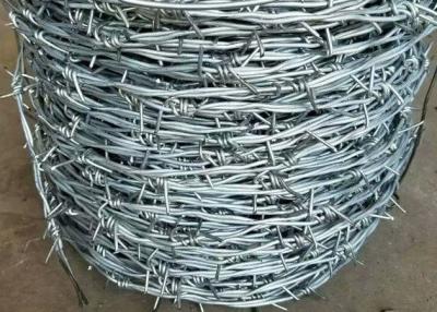 China Military Plastic Galvanized Iron Barbed Wire 2.0mm 10 Gauge for sale