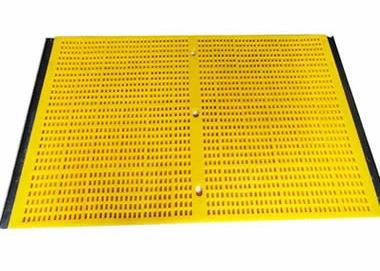 China PU Sieve Media & Urethane Mesh Mats Deck Bend Plate Sheet In Yellow Color for sale